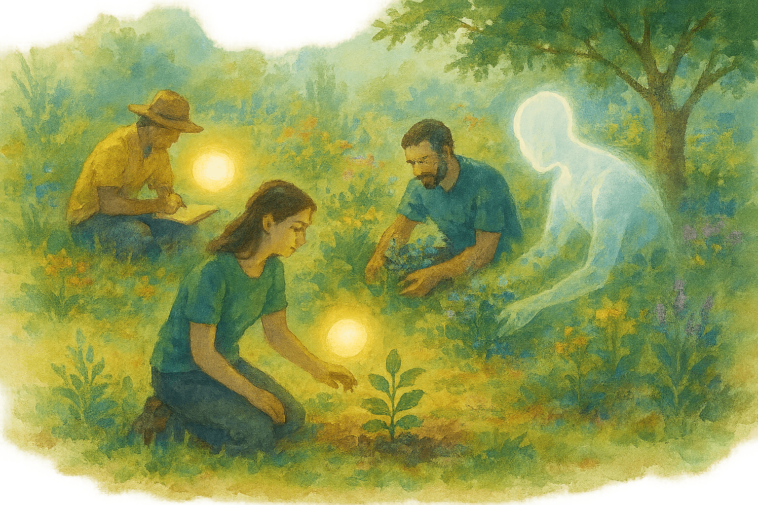 Mukas watercolor illustration
