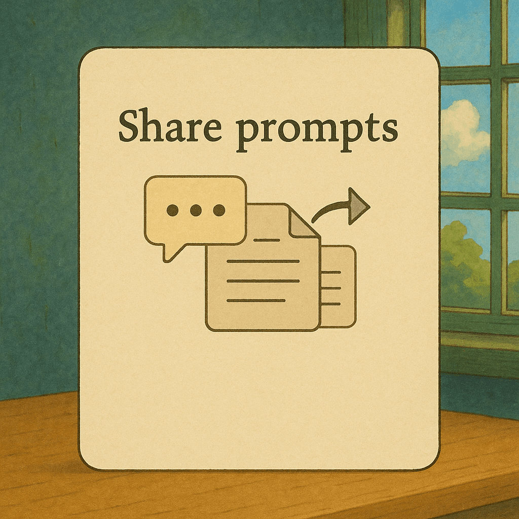 Share prompts preview